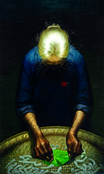 罗中立《春蚕》