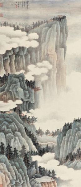 谢稚柳 (1910-1997) 峨眉金顶 【“苦乐斋”藏谢稚柳作品专场】