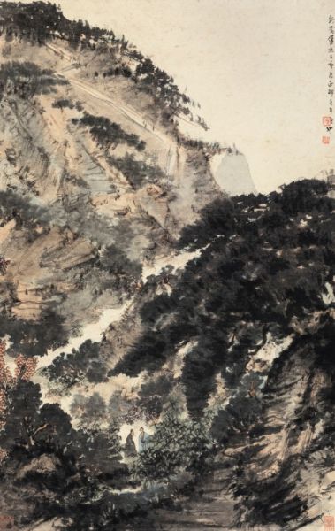 傅抱石(1904-1965) 苍山访胜