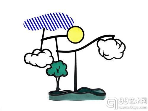 罗伊·李奇登斯坦 Landscape Mobile (Limoges) 1991