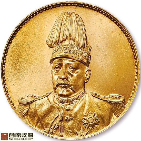 袁世凯像洪宪元年飞龙金币