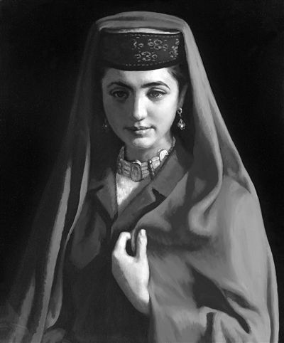 靳尚谊的此幅《塔吉克新娘》被日本藏家收藏近30年。