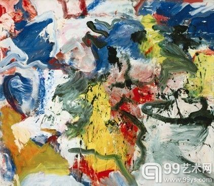 威廉·德·库宁1975年作品《无题V》(UntitledV)