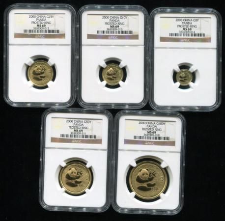 2000年熊猫普制金币