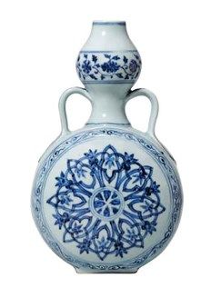 宣德年间的一个青花葫芦瓶 估价为2200-3300万港元