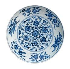 宣德年间的青花果盘 估价1200-2000万港币