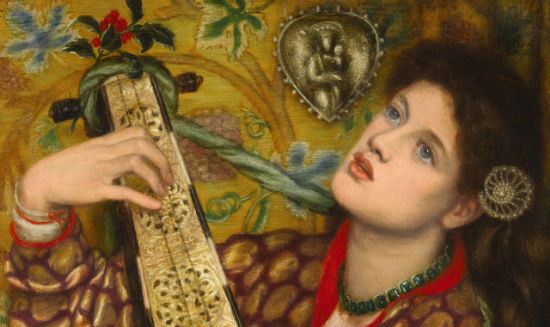 “圣诞颂歌”（A Christmas Carol），丹特·加布里埃尔·罗赛蒂（Dante Gabriel Rossetti）