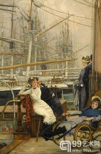 《游艇之旅》，James-Jacques-Joseph Tissot，估价200~300英镑