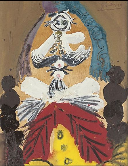 毕加索 《坐着的男人》