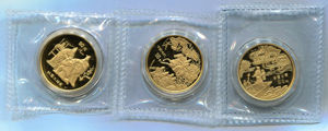 1995年-1997年中国古典文学名著《三国演义》1/2盎司精制金币