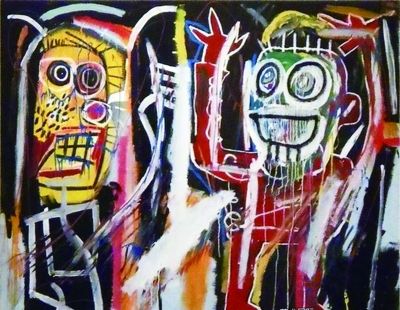 巴斯奎特作于1982年的《瘾君子》，拍得4884.375万美元，打破了此位艺术家的世界拍卖纪录，取得佳士得今年上半年交易额的第三名。