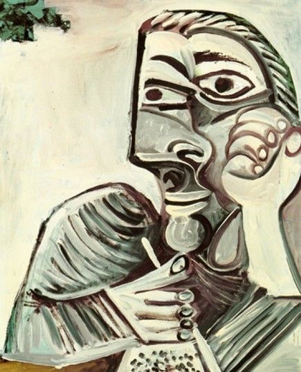 巴勃罗•毕加索 1971 年作品《创作之人》