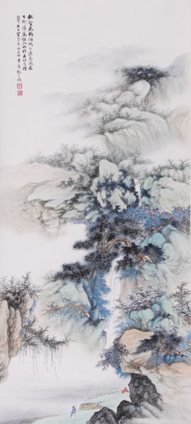 【张守成 《松壑飞瀑》】