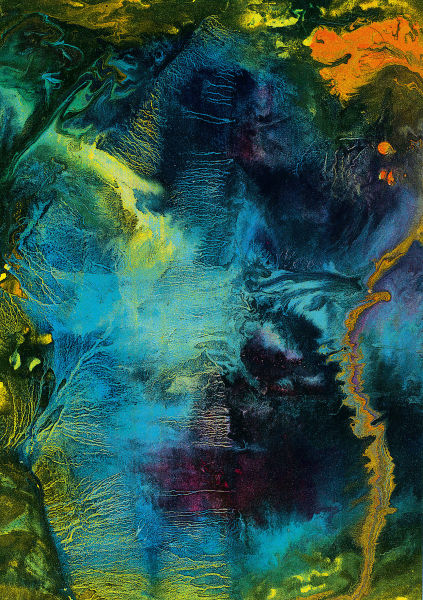 Lot7549 李青萍 泼彩系列 油彩纸本 成交价（含佣金）：25,300元