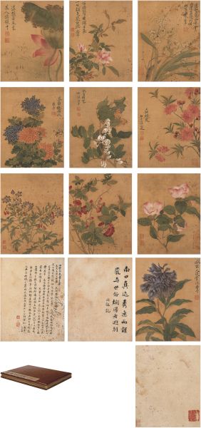 恽寿平(款)花卉册 成交价460万