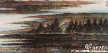 陈佩秋的《江邨秋色》以264.5万成交
