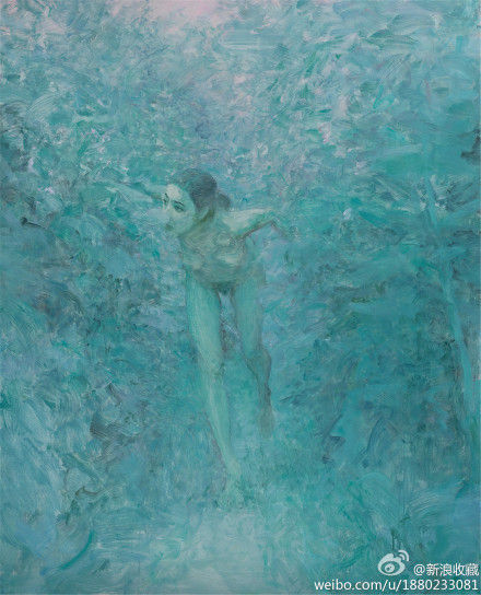 何多苓《小绿人》160万落槌