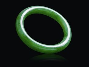 老坑玻璃种满绿翡翠手镯