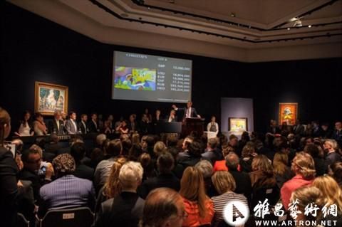 佳士得印象和现代艺术拍卖总额达1.4亿