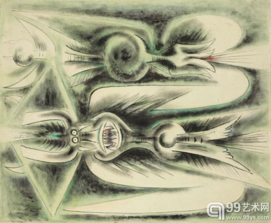 维尔弗雷多·兰姆作品“L’eau solide”