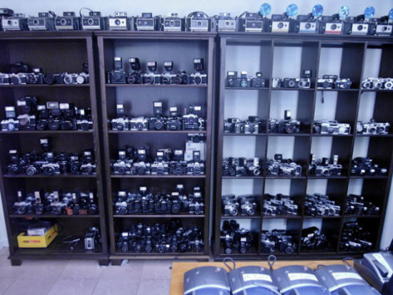 收藏家Brian Cue的相机群