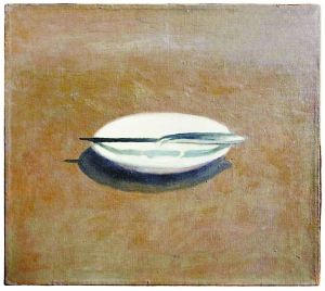 罕见油画《刀与盘》将亮相拍场