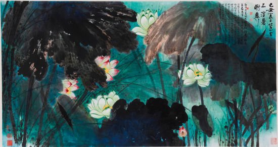 谢稚柳  红白荷花开共塘  成交价：2875万