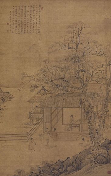 华嵒 郑玄诫子图 设色纸本 8195;立轴 143.8×91.7cm 8194; 成交价：598万 