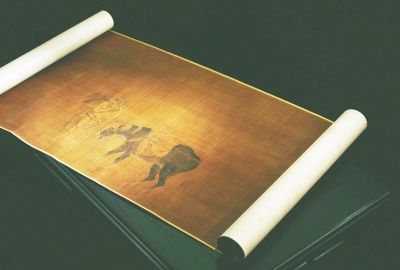 宋代画《宋人摹郭忠恕四猎骑图》