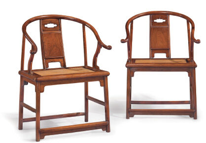 明17世纪 黄花梨圈椅 (一套四张)