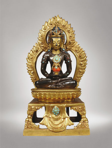  清乾隆 紫金琍玛无量寿佛 8970000元成交