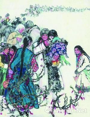 黄胄作品《高原子弟兵》