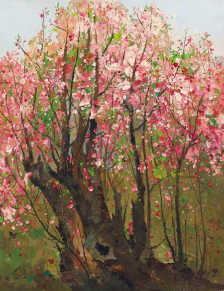 吴冠中《红梅》领衔苏富比现当代亚洲艺术夜拍