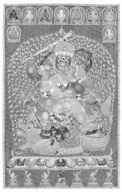 明永乐御制红阎摩敌刺绣唐卡成交价：3.48亿港元