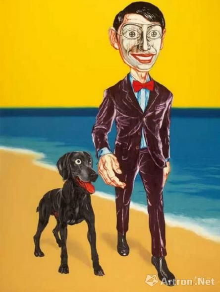 　　曾梵志创作于1998年的《面具系列》以2588万港元成交