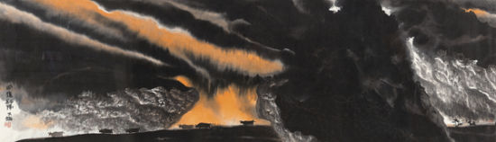 贾又福 《雨后斜阳》 2014北京荣宝迎春拍卖 成交价179.2万元