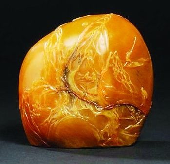 郭懋介作田黄石《山居即景》摆件