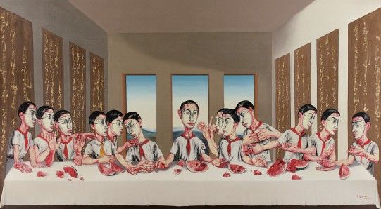 曾梵志《最后的晚餐》