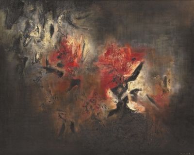 赵无极 1958年作《抽象》