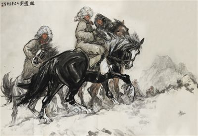 黄胄有望凭借《巡逻图》和《飞雪迎春》等三幅作品，在2013秋拍中迈入亿元俱乐部。