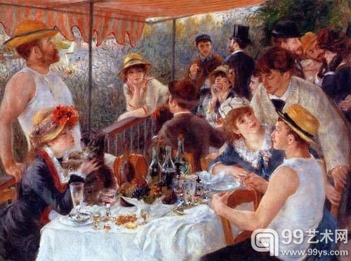 雷诺阿作品《游船上的午餐》