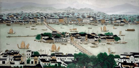 乔十光  老福州  120×240cm  福建东南2013秋拍