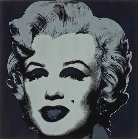 安迪•沃霍尔，《玛丽莲•梦露》，1967作. 2013年5月1日在佳士得(纽约)有限公司，以123,750美元 (约合人民币 75,8674元)成交(含买家佣金).