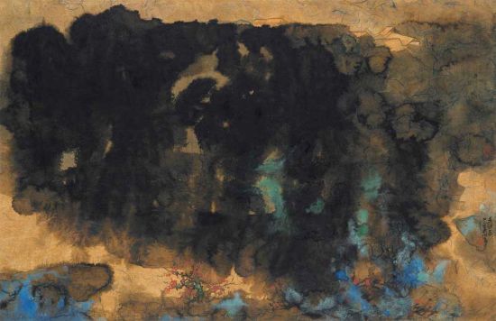 張大千《乙巳潑彩》