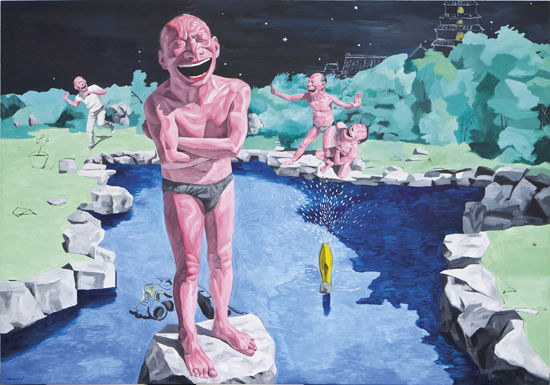 岳敏君 后花园 估价：HKD 8,000,000-12,000,000 流拍 香港苏富比