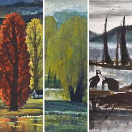 [诚轩15春·现当代艺术]红树•绿柳•乌渔舟：林风眠风景画的用色之道