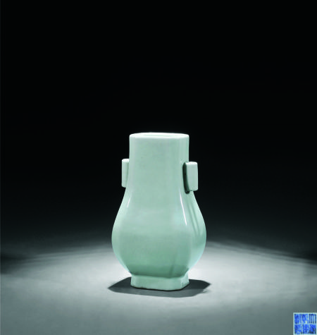 lot4421 清乾隆 仿官釉八方贯耳瓶 嘉德四季第41期拍卖会(1)