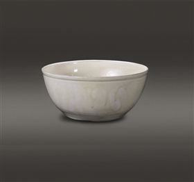 宋定窑刻花大碗