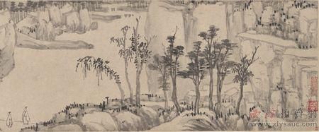 沈周 &nbsp;溪山深秀图