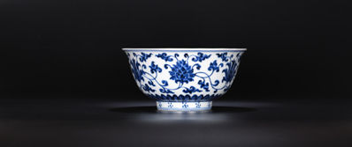 明宣德   青花花卉纹大碗